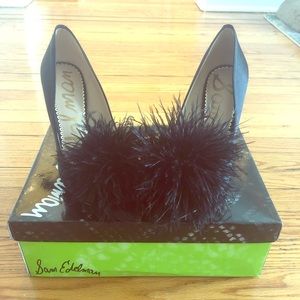 Sam Edelman feather satin pump